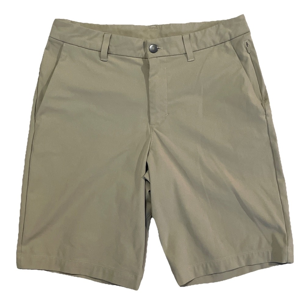 Lululemon Mens Commission Classic-Fit 10" Warpstreme Beige Shorts 30